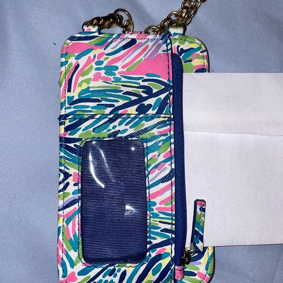 Lilly Pulitzer phone wallet Crossbody chain - Picture 3 of 11